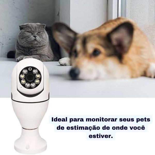 Kit 2 Cameras Lampada Ip 360 Giratória Wifi 1080p Visão Noturna - YOOSEE Imagem de Kit 2 Cameras Lampada Ip 360 Giratória Wifi 1080p Visão Noturna