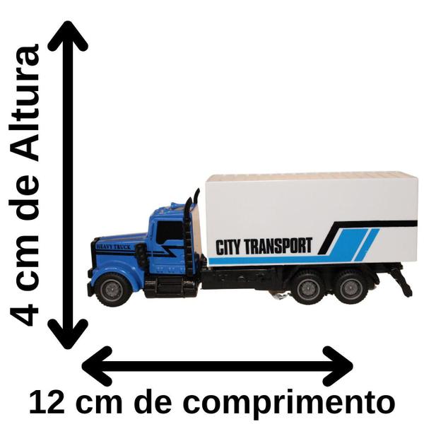 Imagem de Kit 2 Caminhão City De Ferro,Plastico Colecionáveis 12Cm