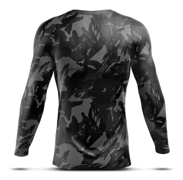 Imagem de Kit 2 Camisa Blusa Térmica Manga Longa Dryfit Academia Treino Pescaria Esportiva Fitness Solar UV+50