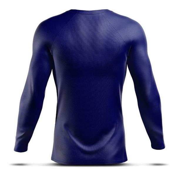 Imagem de Kit 2 Camisa Blusa Térmica Manga Longa Dryfit Academia Treino Pescaria Esportiva Fitness Solar UV+50