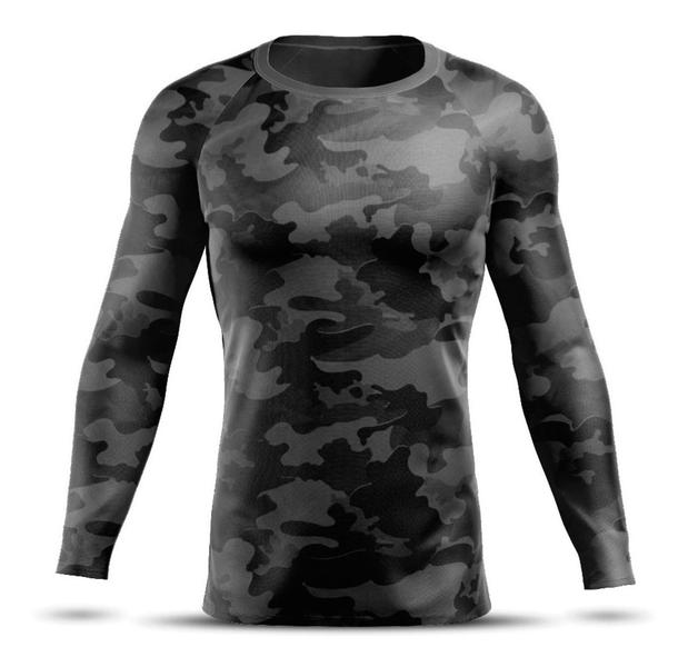 Imagem de Kit 2 Camisa Blusa Térmica Manga Longa Dryfit Academia Treino Pescaria Esportiva Fitness Solar UV+50