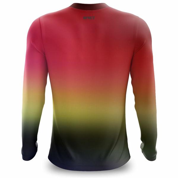 Imagem de Kit 2 Camisa Masculina Manga Longa Camiseta Corrida Bike Estampada Proteção UV