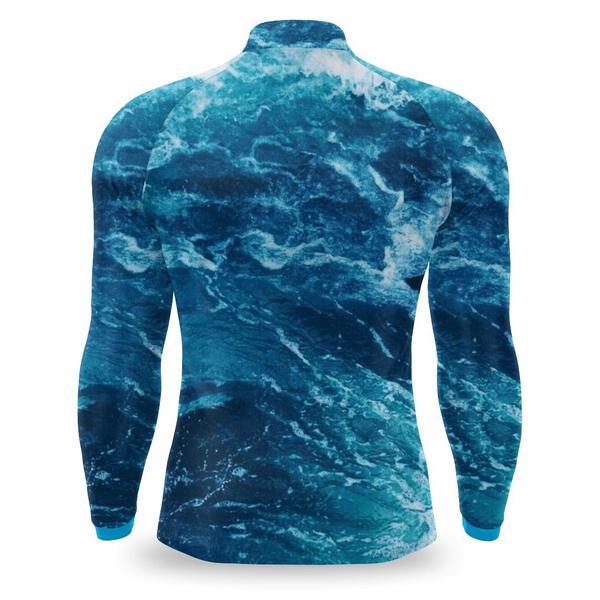 Imagem de Kit 2 Camisa Pesca Masculina Camiseta Blusa de Pescaria com Protecao UV 50 Secagem Rapida