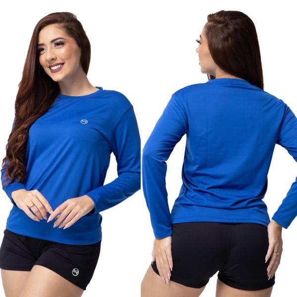 Kit 2 Camisa Térmica Feminina Uv 50+ Proteção Solar Segunda Pele - The Lion Imagem de Kit 2 Camisa Térmica Feminina Uv 50+ Proteção Solar Segunda Pele
