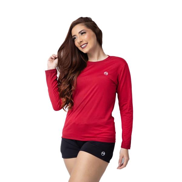 Kit 2 Camisa Térmica Feminina Uv 50+ Proteção Solar Segunda Pele - The Lion Imagem de Kit 2 Camisa Térmica Feminina Uv 50+ Proteção Solar Segunda Pele