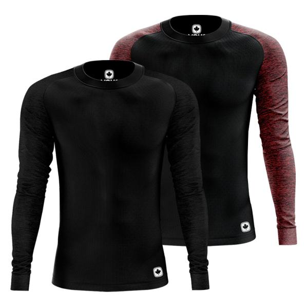 Imagem de Kit 2 Camisa Térmica Masculina Dryfit Proteção Segunda Pele