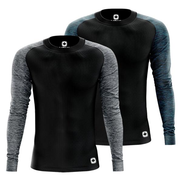 Imagem de Kit 2 Camisa Térmica Masculina Dryfit Proteção Segunda Pele