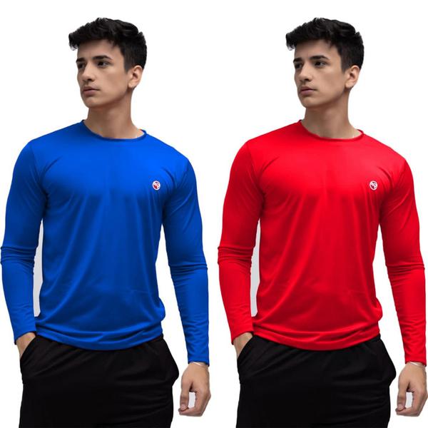 Kit 2 Camisa Térmica Masculina Proteção Uv 50+ Segunda Pele - The Lion Imagem de Kit 2 Camisa Térmica Masculina Proteção Uv 50+ Segunda Pele