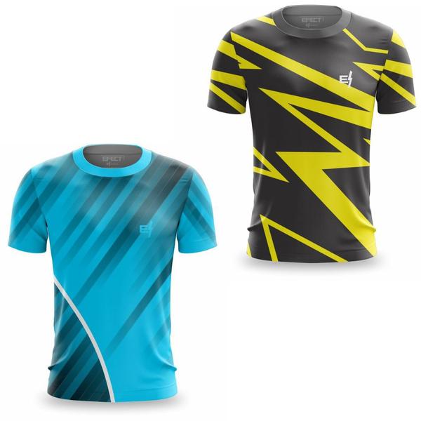 Imagem de Kit 2 Camiseta Academia Masculina Dry Fit Musculação Fitness Funcional