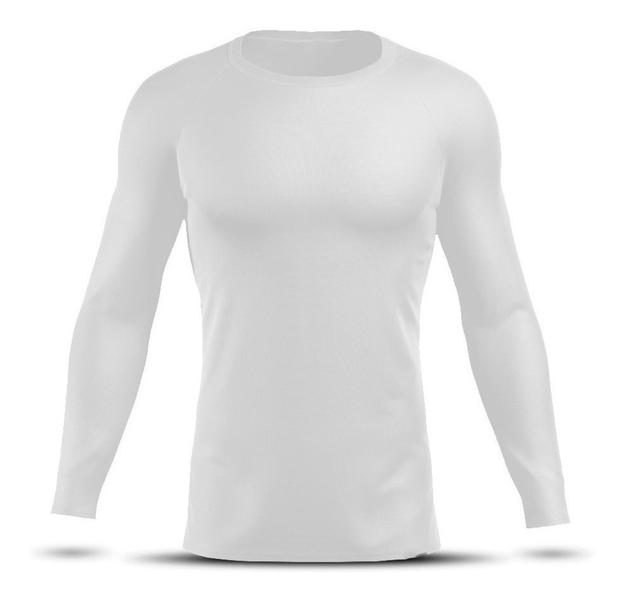 Imagem de KIT 2 Camiseta Blusa RashGuard Esportiva Masculina Feminina Térmica Manga Longa Academia Premium