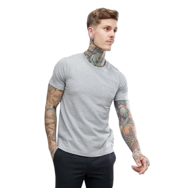 Imagem de Kit 2 Camiseta Masculina ALGODÃO Slim Fit Básica Camisa Academia Corrida Casual 728