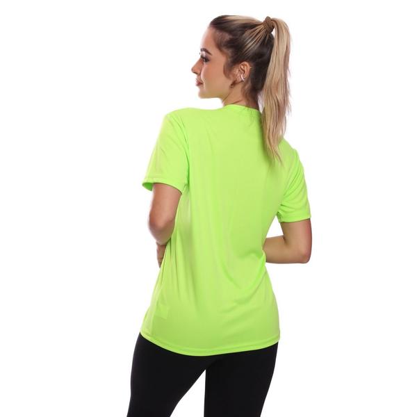 Imagem de Kit 2 Camisetas Feminina Dry Fit Proteção Solar UV Básica Lisa Treino Academia Passeio Fitness Ciclismo Camisa