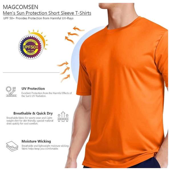 Imagem de Kit 2 Camisetas Masculina PROTEÇÃO SOLAR UV MANGA CURTA Dry fit Fitness Academia Corrida Praia Volley 730