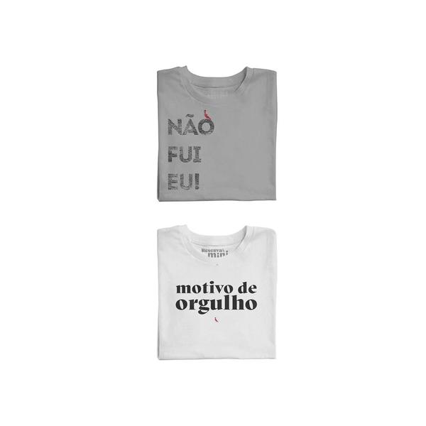 Kit 2 Camisetas Não Fui Eu E Orgulho Reserva Mini Kit 2 Camisetas Não Fui Eu E Orgulho Reserva Mini