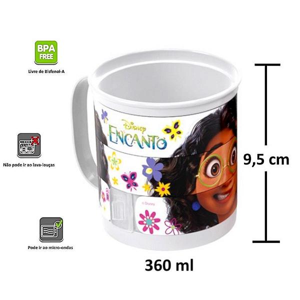 Imagem de Kit 2 Caneca Divertida Giratória Encanto Mirabel de 360ml