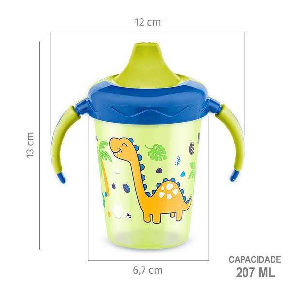 Imagem de kit 2 Caneca Magia Lillo Copo Antivazamento Aprendizado 207ml