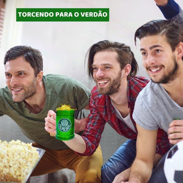 Imagem de Kit 2 Canecas Copo Verde Gel 300Ml Térmica Chopp Cerveja