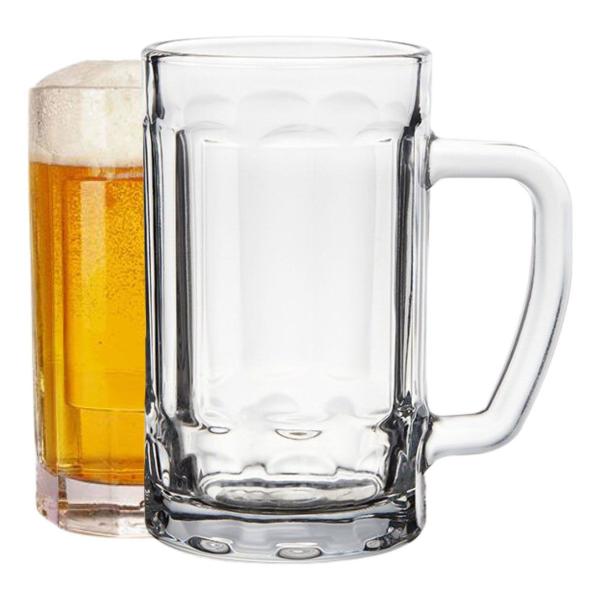 Imagem de Kit 2 Canecas de Chopp Cerveja de Vidro de 500ml Bar Restaurante