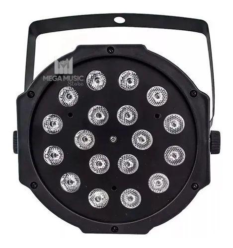 Imagem de Kit 2 Canhao De Led 18 Leds 1w Rgb Dmx Iluminacao Dj Festa