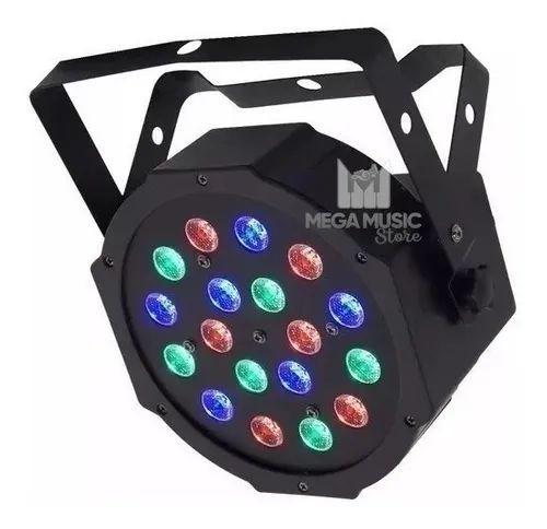 Imagem de Kit 2 Canhao De Led 18 Leds 1w Rgb Dmx Iluminacao Dj Festa