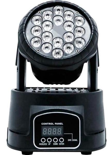 Imagem de Kit 2 Canhão Jogo De Luz Moving Head 18 Leds Profissional Lk