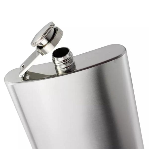 Imagem de Kit 2 Cantil 210 Ml AÇO Bolso P/ Porta Bebidas Alcool Whisky