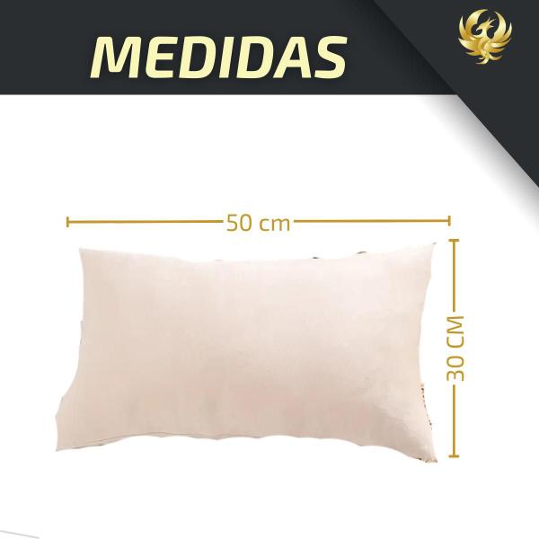 Imagem de Kit 2 Capa De Almofada Suede Retangular Decoração 50cmX30cm