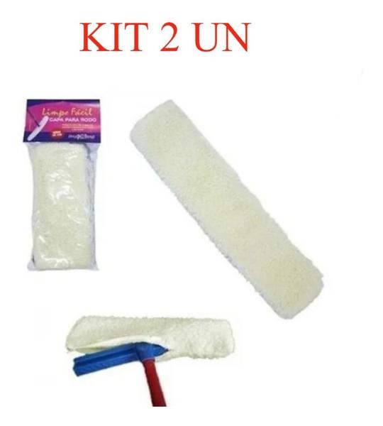 Imagem de KIT 2 Capa P/rodo Esfregão Limpeza Lustra Dá Brilho 30cm