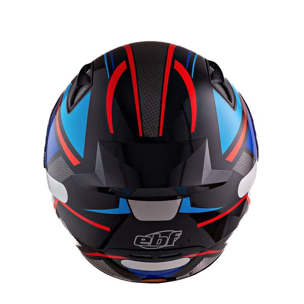 Imagem de Kit 2 Capacetes Ebf Spark Spider Azul Moto Fechado Masculino Feminino