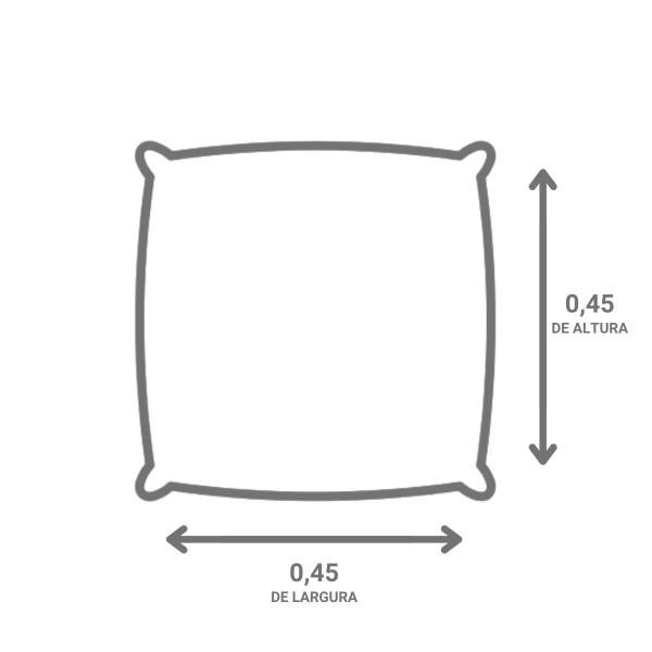Imagem de Kit 2 Capas de Almofada Clássica Copacabana Cinza