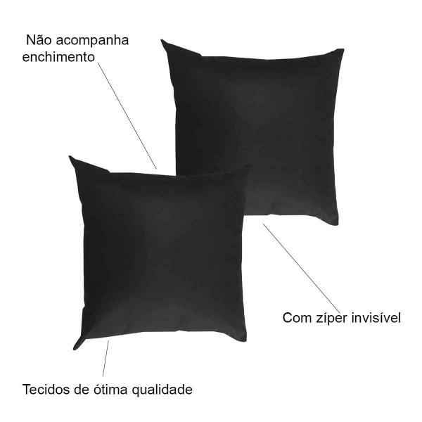 Imagem de Kit 2 Capas Para Almofada 45 cm x 45 cm