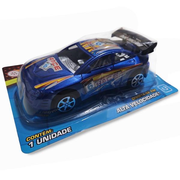 Imagem de Kit 2 Carrinhos Fricção Race Infantil Carro Corrida Possantes