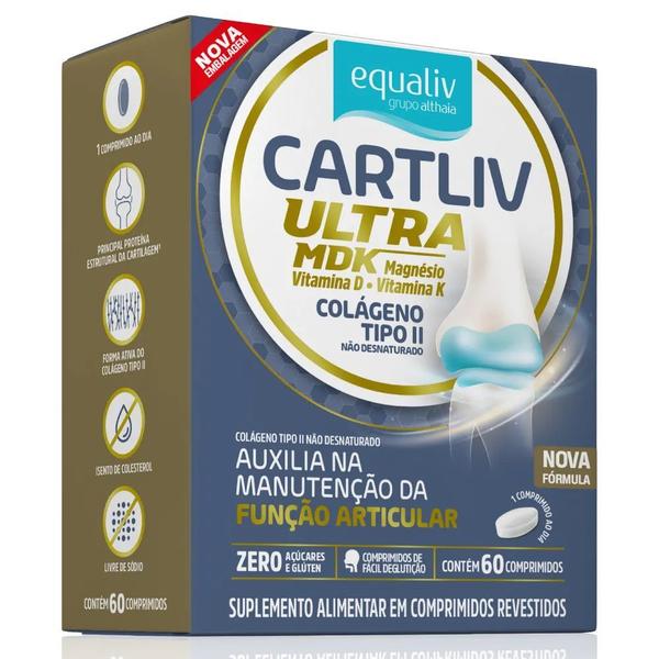 Imagem de Kit 2 Cartliv Ultra MDK Colágeno Tipo 2 60 Cps - Equaliv