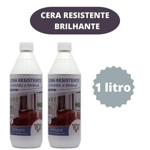 Imagem de Kit 2 Cera Alta Resistencia Cobre Riscos Restaura Pisos