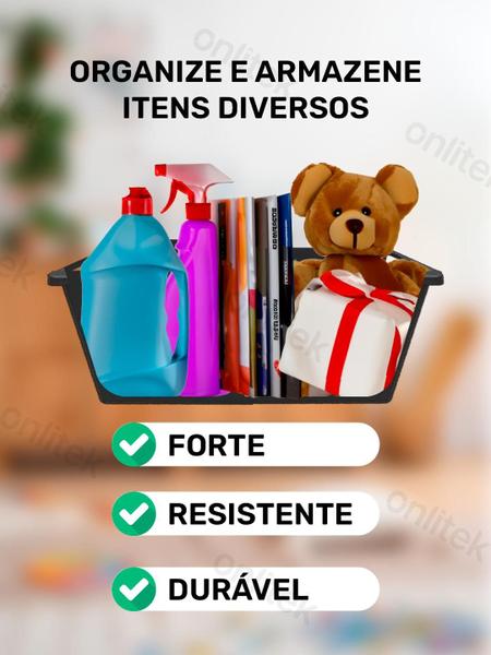 Imagem de Kit 2 Cestas Caixas Organizadoras Grande Multiuso One Coza