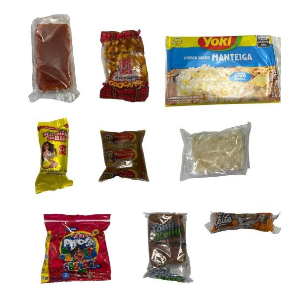 Kit 2 Cestas De Doces Festa Junina Com 17 Doces Cada - Blook Imagem de Kit 2 Cestas De Doces Festa Junina Com 17 Doces Cada