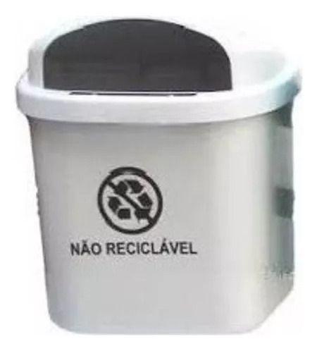 Imagem de Kit 2 Cesto Individual Para Coleta Seletiva Com 40l