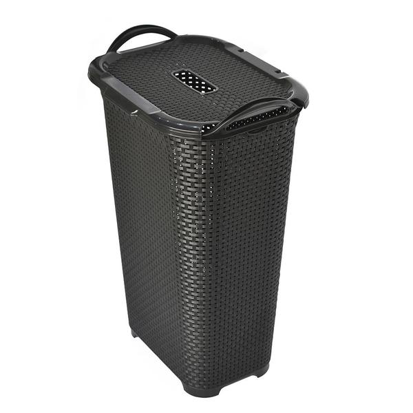 Imagem de Kit 2 Cesto Organizador Rattan 50L + 2 Lixeira Rattan 7L