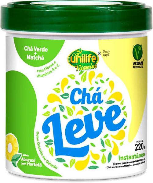 Imagem de Kit 2 Chá Leve Chá Verde+Matchá Abacaxi Hortelã Unilife 220g