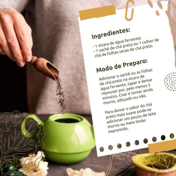 Imagem de Kit 2 Chá Preto Gourmet Tea Brasil 30g