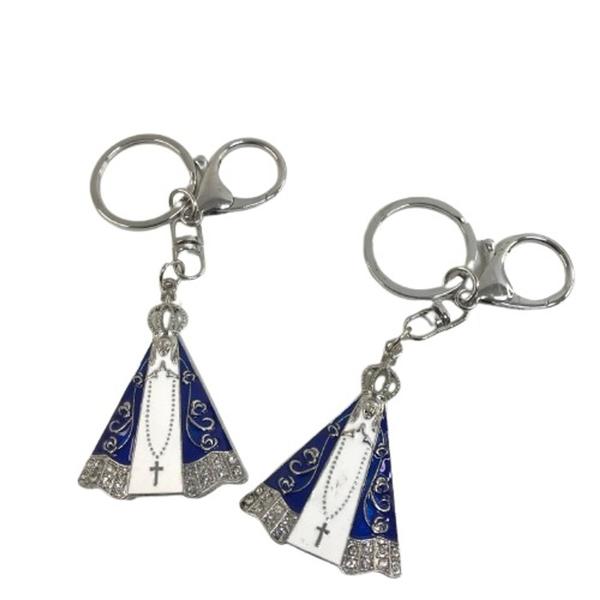 Kit 2 Chaveiros nossa senhora Aparecida metal religioso uso diário - Filó Modas Imagem de Kit 2 Chaveiros nossa senhora Aparecida metal religioso uso diário