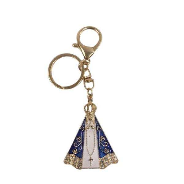 Kit 2 Chaveiros nossa senhora Aparecida metal religioso uso diário - Filó Modas Imagem de Kit 2 Chaveiros nossa senhora Aparecida metal religioso uso diário