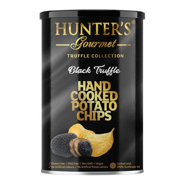 Kit 2 Chips Batatas Sabor Trufa Negra 150g Hunter's Gourmet - Hunter Food's Imagem de Kit 2 Chips Batatas Sabor Trufa Negra 150g Hunter's Gourmet