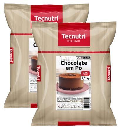 kit 2 Chocolate em Pó Tecnutri 32% Cacau Pacote 1,01kg Imagem de kit 2 Chocolate em Pó Tecnutri 32% Cacau Pacote 1,01kg