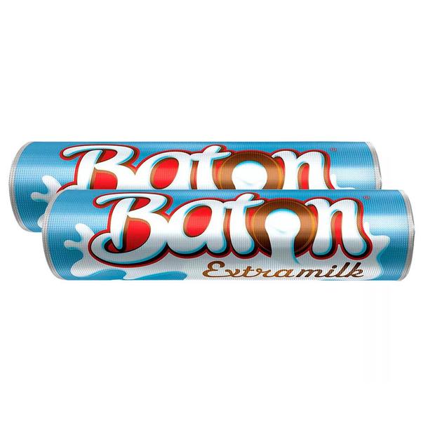 Kit 2 Chocolate Garoto Baton Recheado Extramilk 16g Imagem de Kit 2 Chocolate Garoto Baton Recheado Extramilk 16g