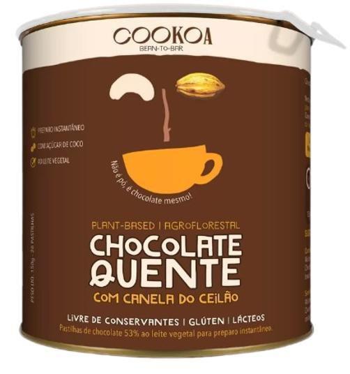Kit 2 Chocolate Quente Em Pastilha Vegano Cookoa 150G Imagem de Kit 2 Chocolate Quente Em Pastilha Vegano Cookoa 150G