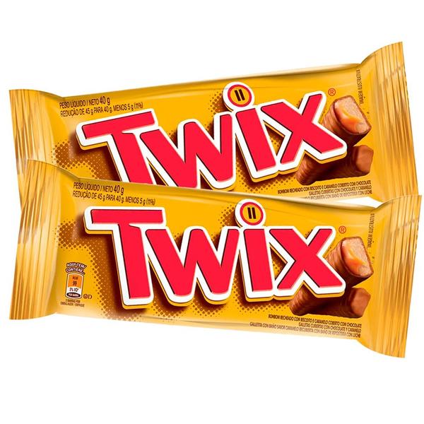 Imagem de Kit 2 Chocolate Twix Original 40g