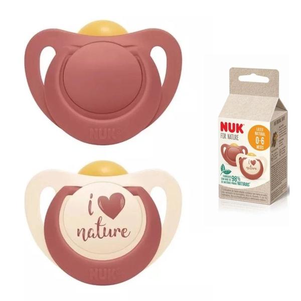 Imagem de Kit 2 Chupetas 0 a 6 Meses NUK for Nature Latex S1