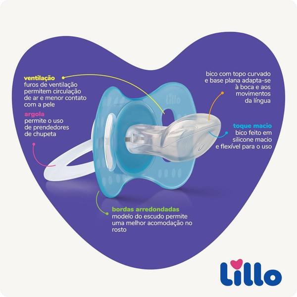 Imagem de Kit 2 Chupetas Brilha No Escuro Galinha Pintadinha 6M+ Lillo