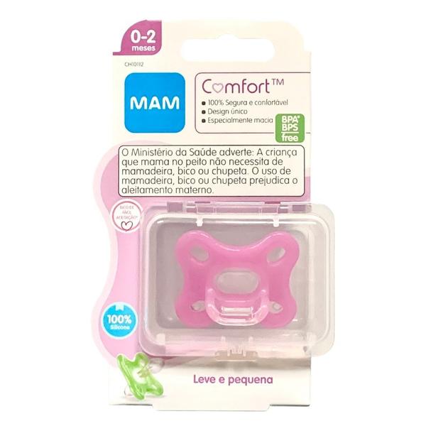 Imagem de Kit 2 Chupetas Comfort Rosa (0 - 2m) - MAM